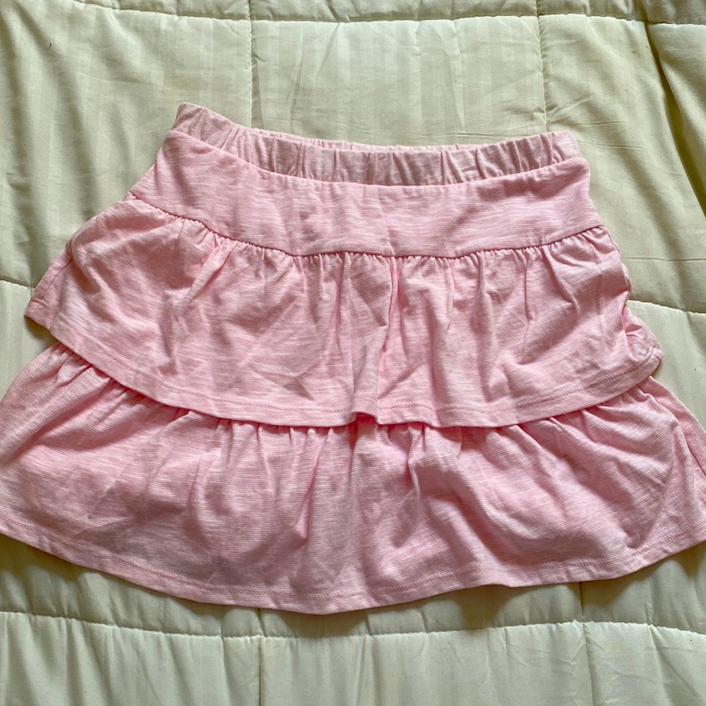 Bcg pink ruffle skirt